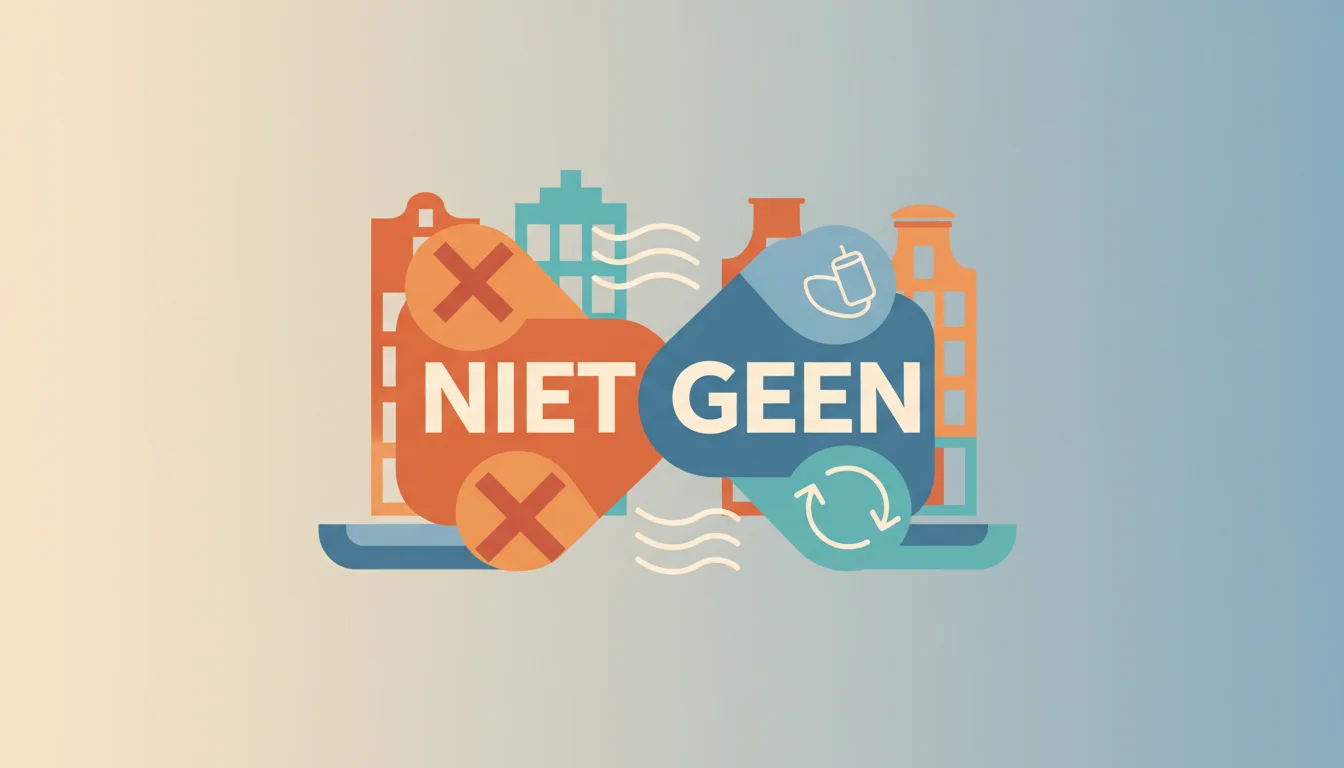 Dutch Negation Rules: How to Use Niet vs. Geen Correctly